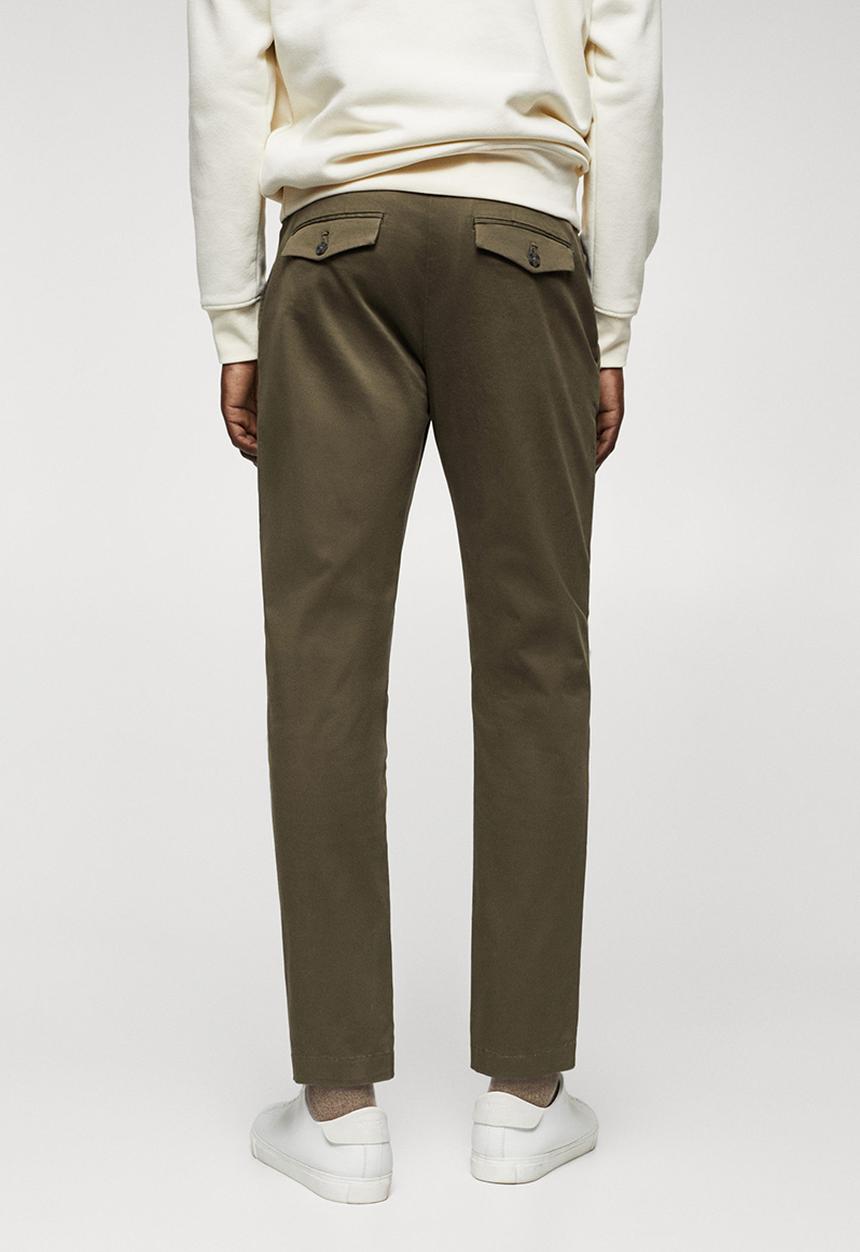 MANGO - Trousers prato - green
