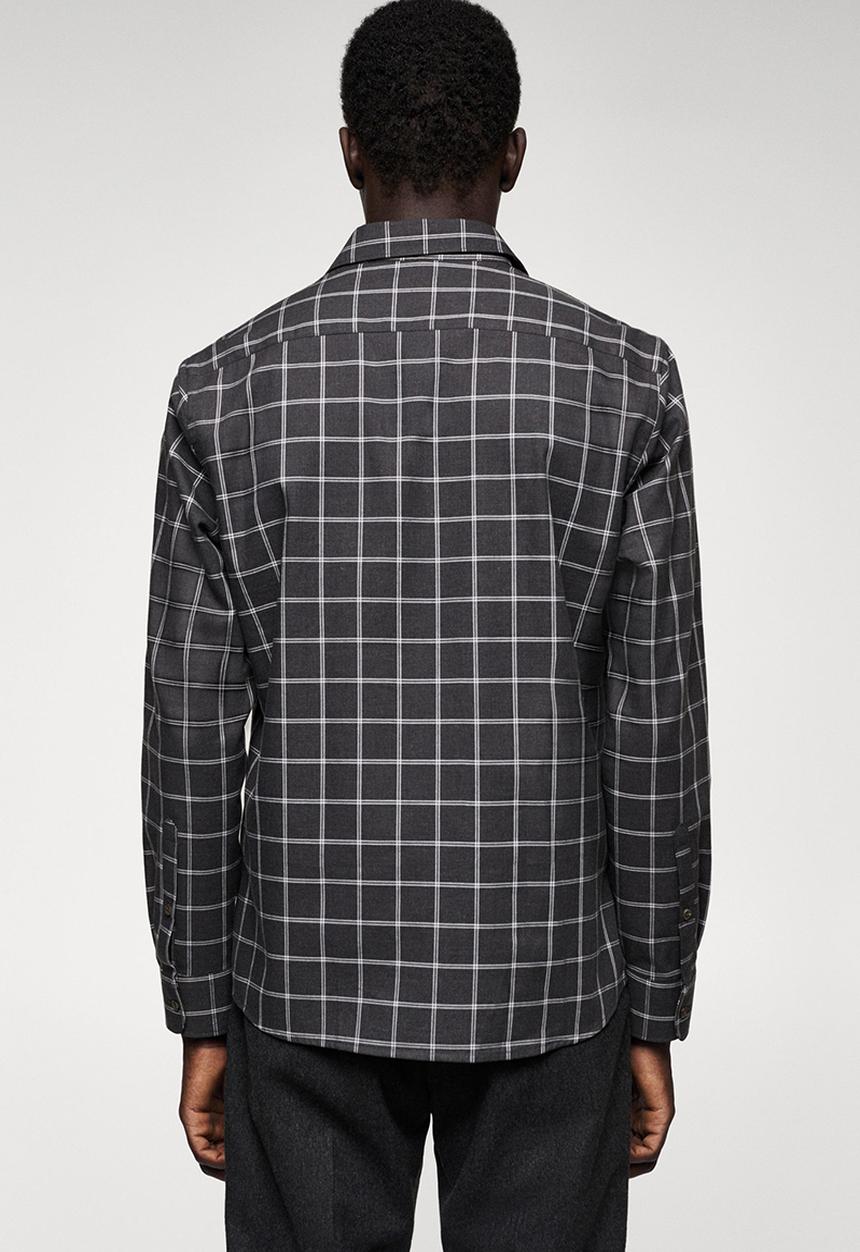 MANGO - Shirt grignon - black