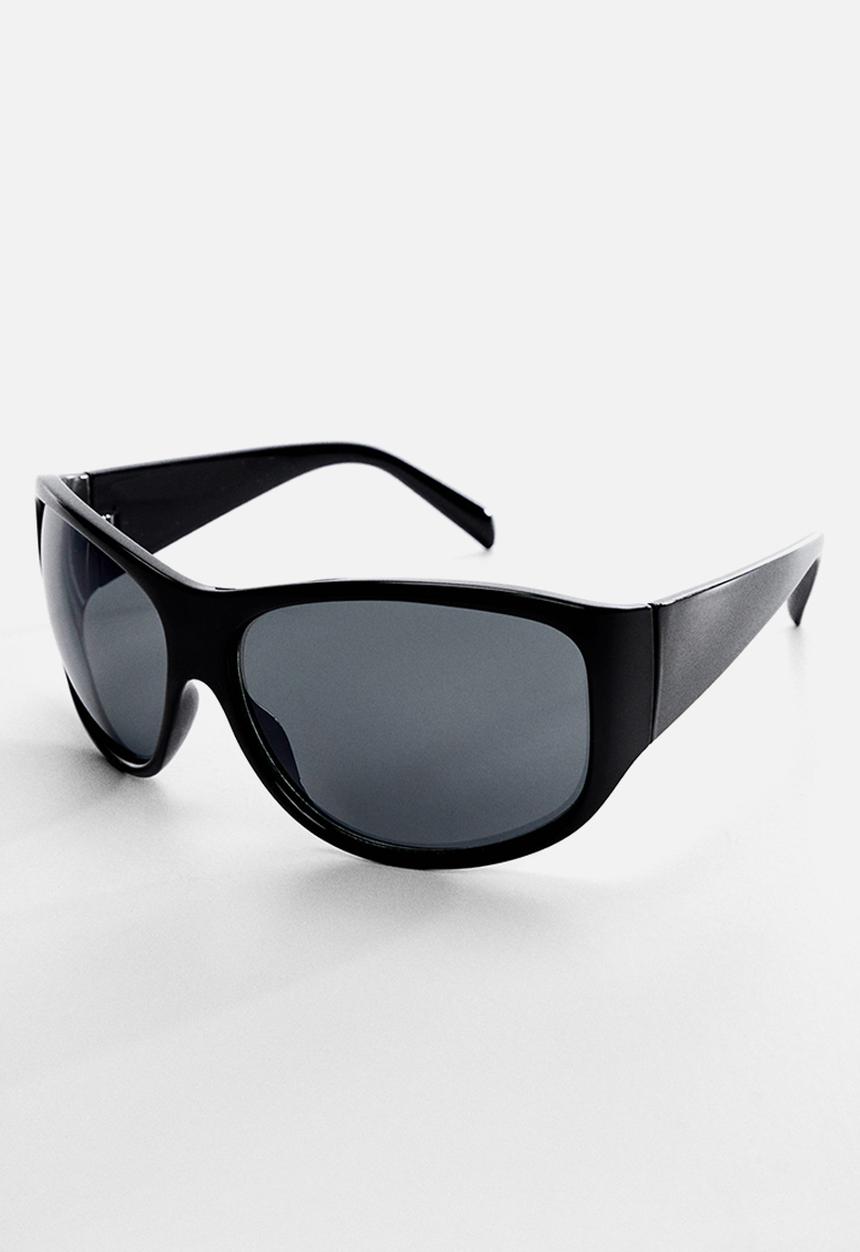 MANGO - Acetate frame sunglasses - black
