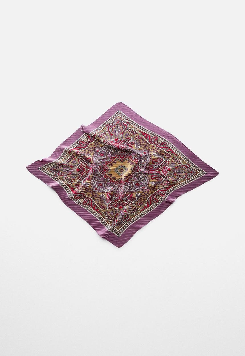 MANGO - Neck scarf pleatsp - light/patel purple 