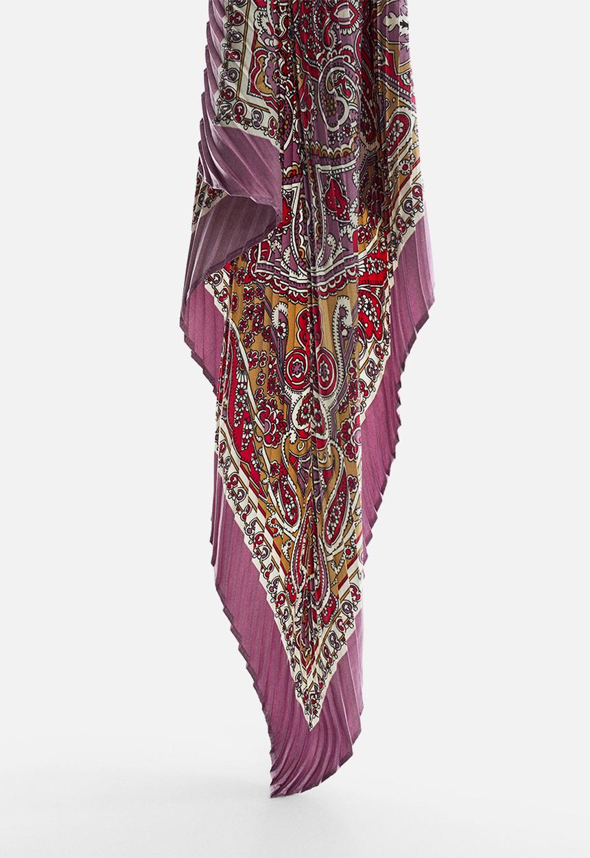 MANGO - Neck scarf pleatsp - light/patel purple 