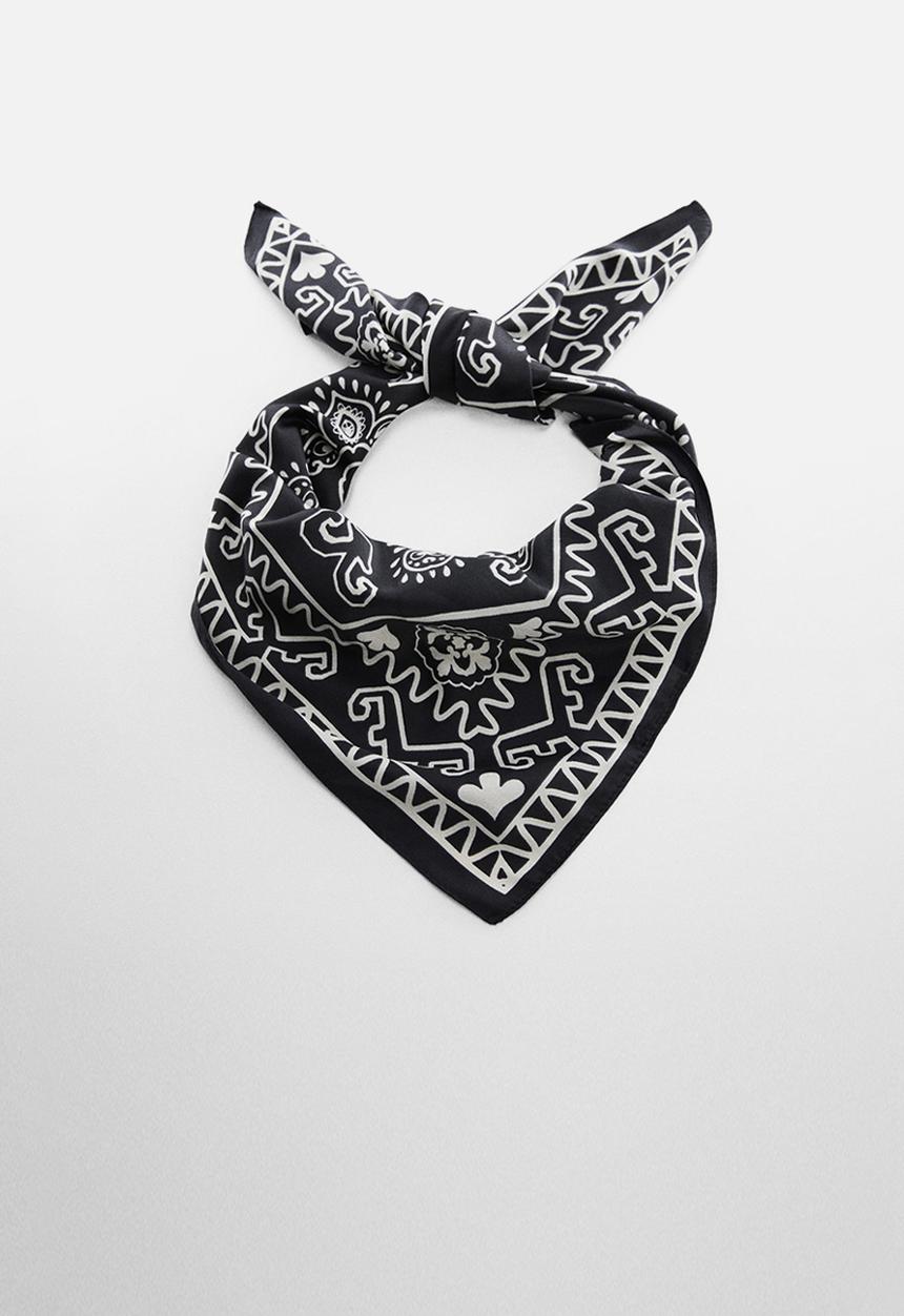 MANGO - Neck scarf noemi - black