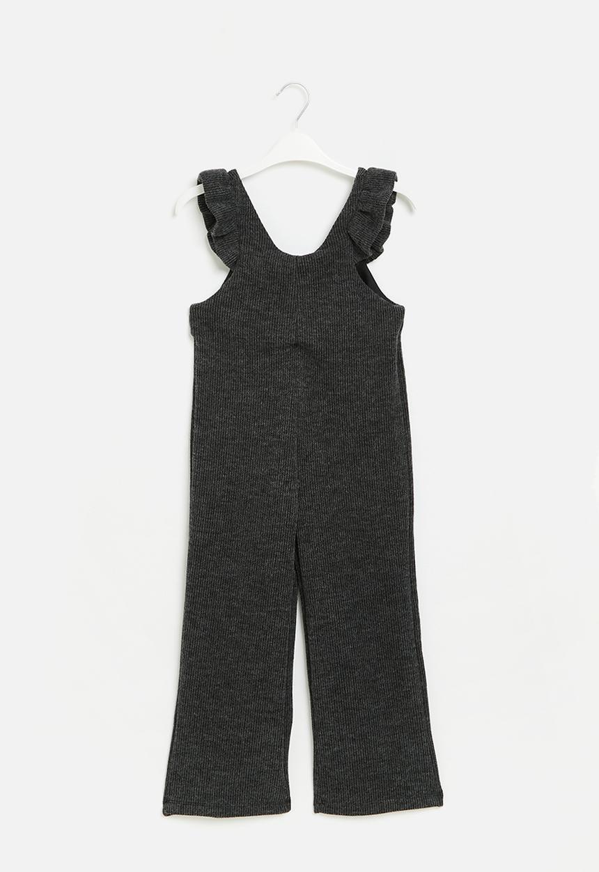 Superbalist - Jumpsuit with frill detail - silver melange