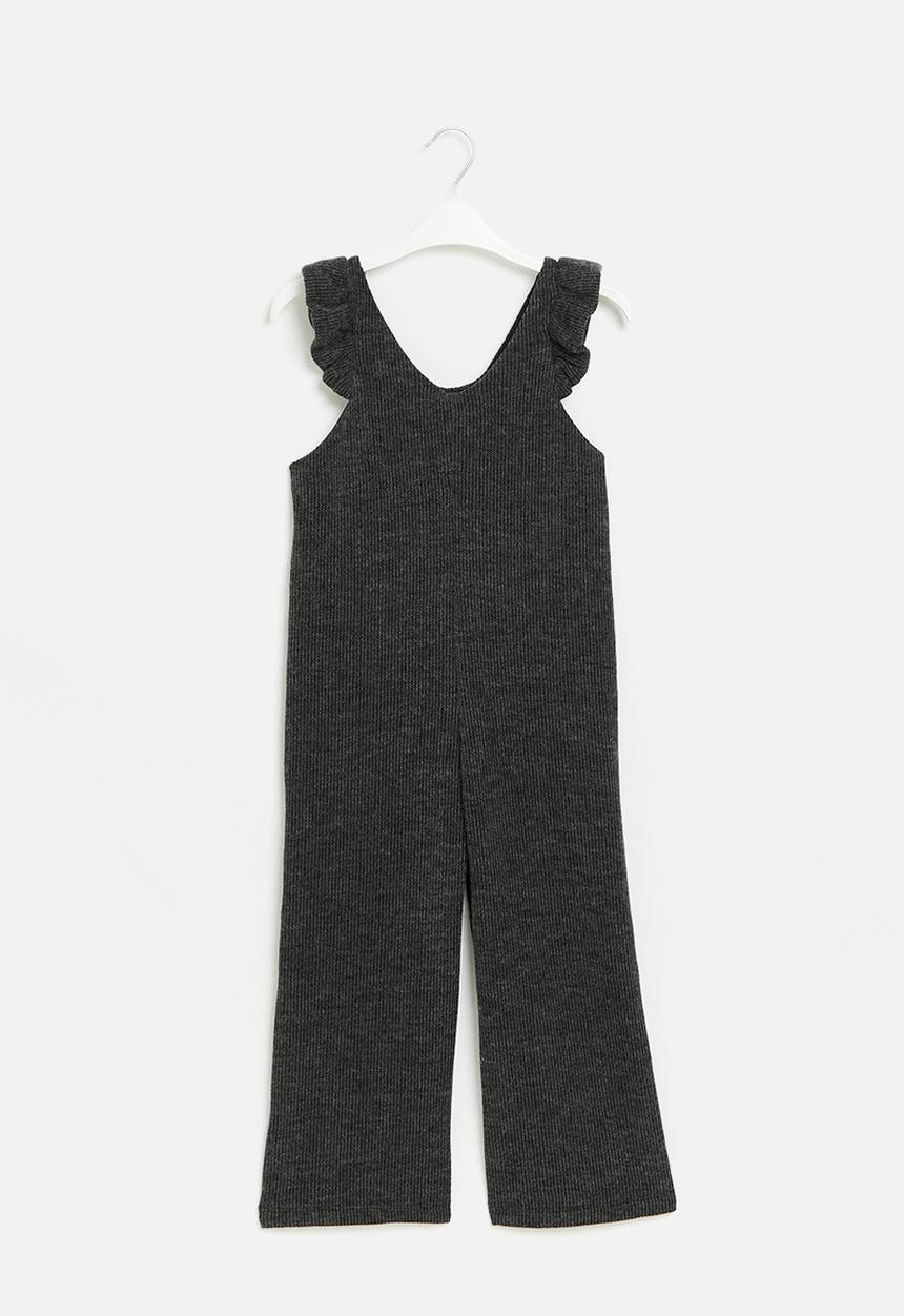 Superbalist - Jumpsuit with frill detail - silver melange