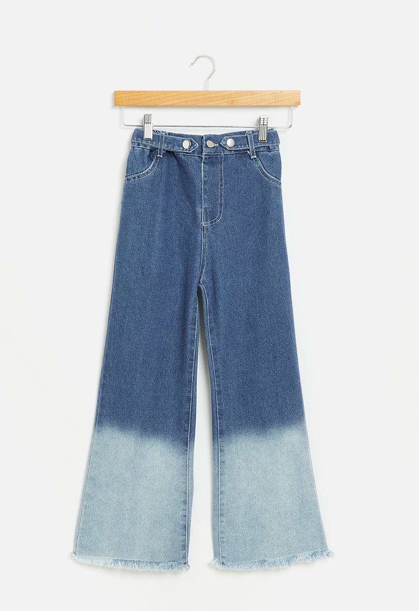 Pop Candy - Girls 2 tone jeans - blue