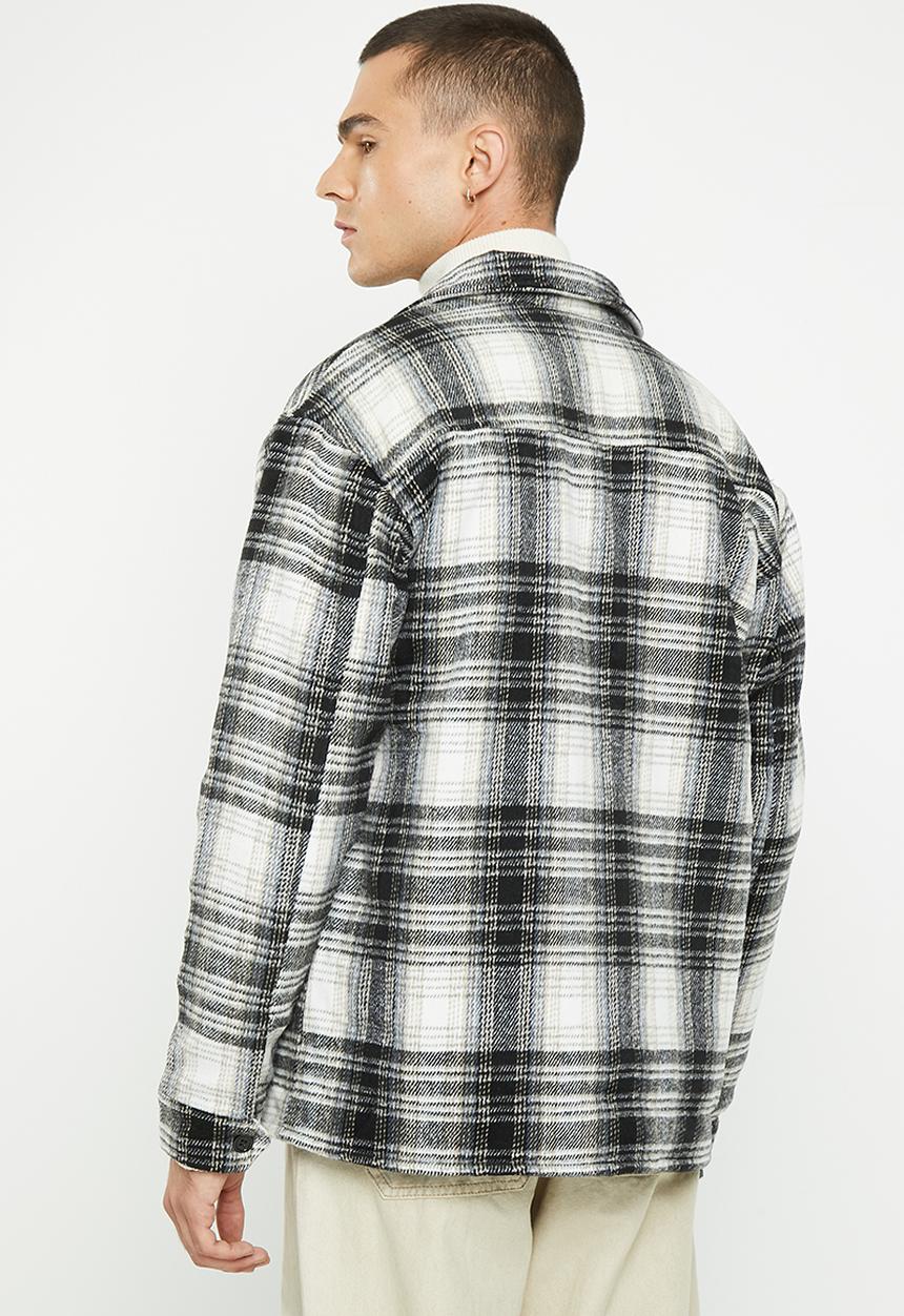 Brave Soul - Busan shirt - ecru check