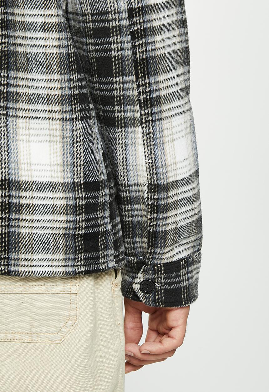 Brave Soul - Busan shirt - ecru check