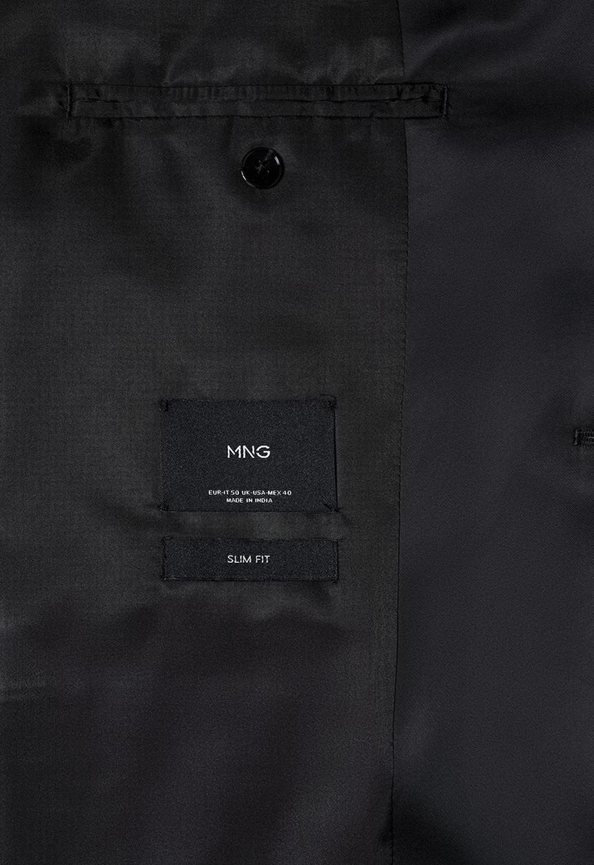 MANGO - Blazer velvet - black