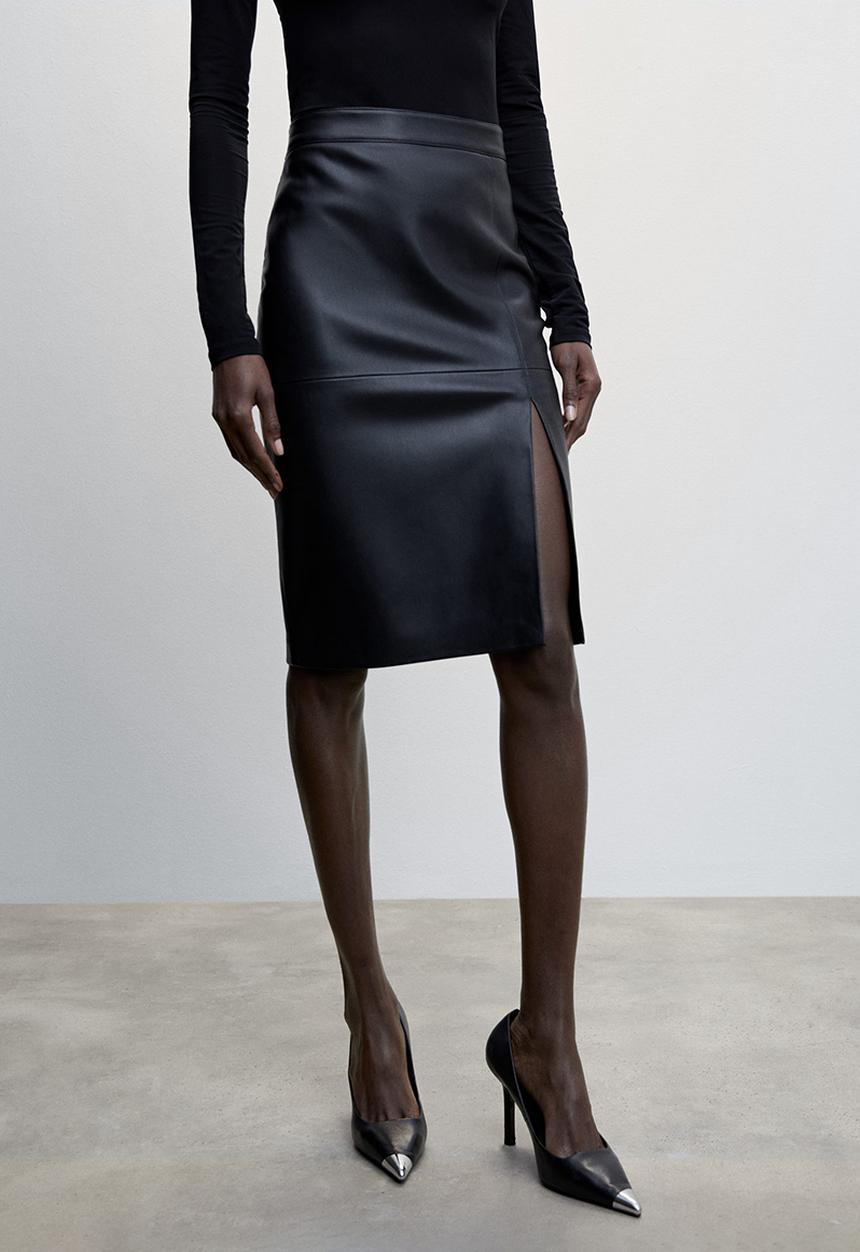 MANGO - Skirt pencil - black