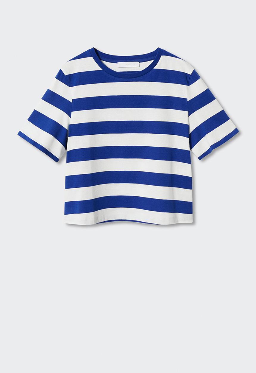MANGO - T-shirt ciao-h - mid blue