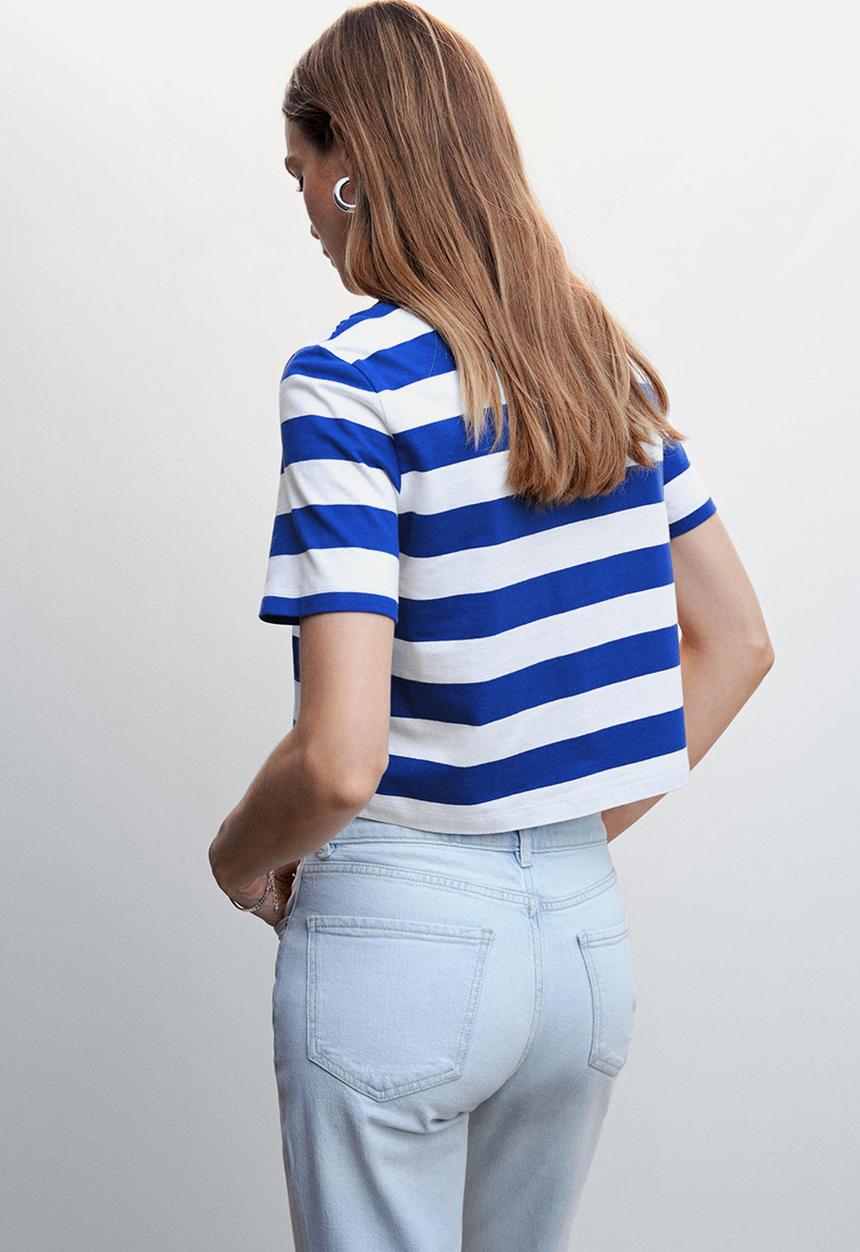 MANGO - T-shirt ciao-h - mid blue