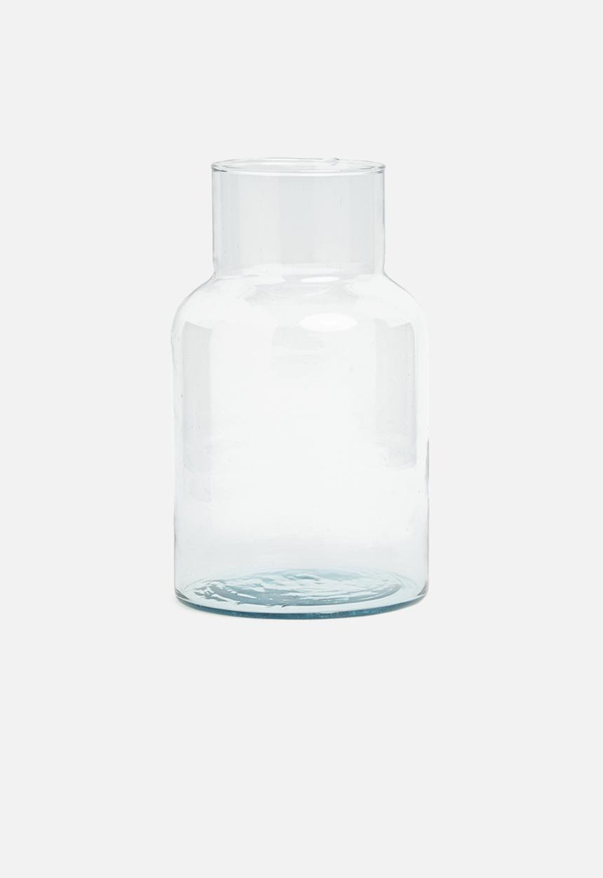 H&S - Tabbi recycled glass vase - clear