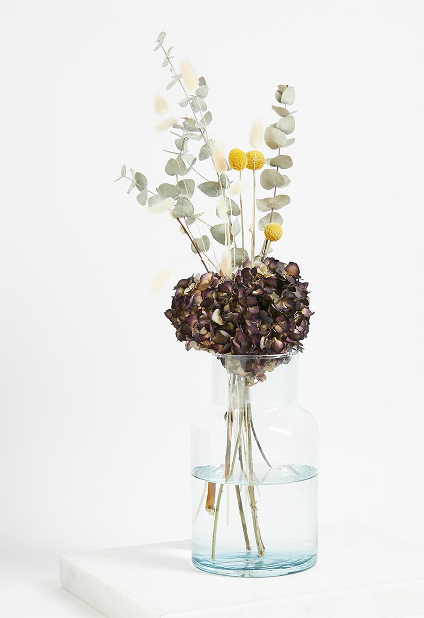 H&S - Tabbi recycled glass vase - clear