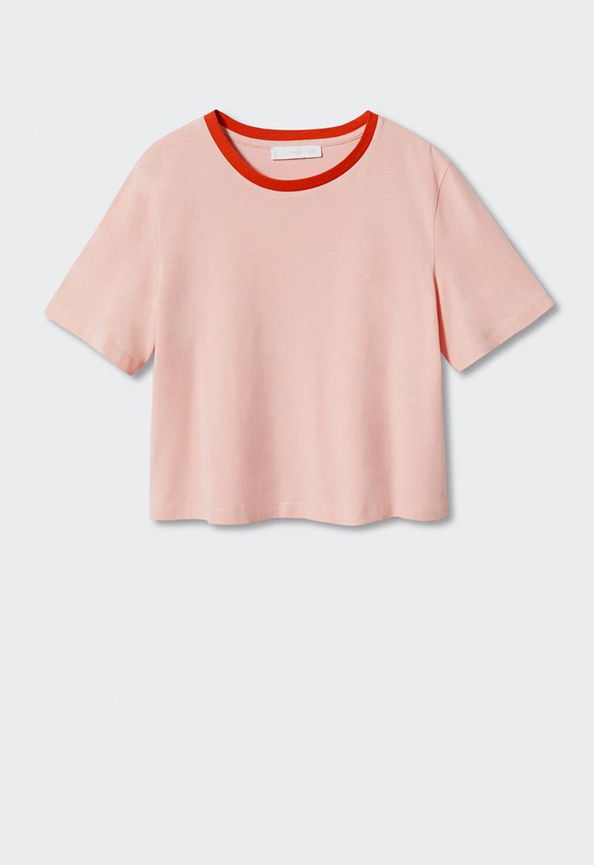 MANGO - T-shirt ciao-h - light pastel pink