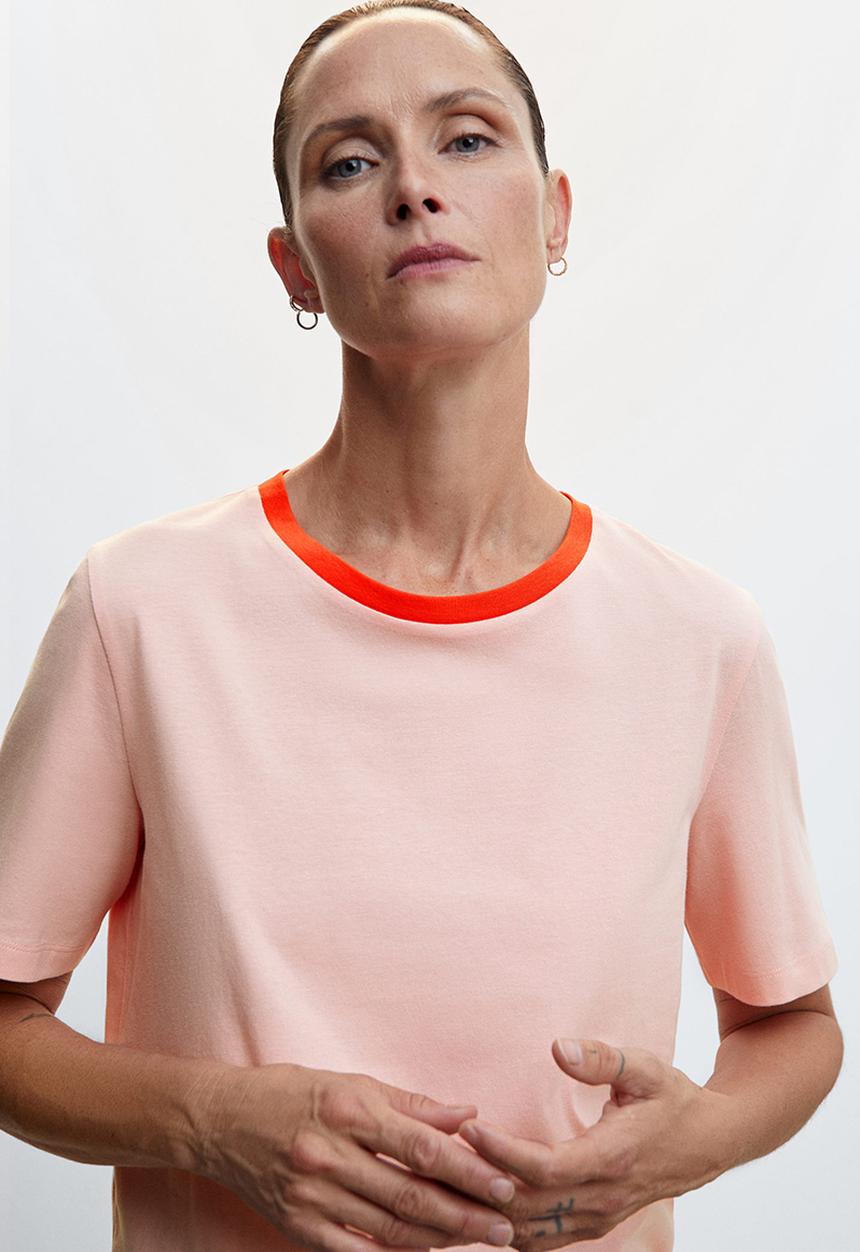 MANGO - T-shirt ciao-h - light pastel pink
