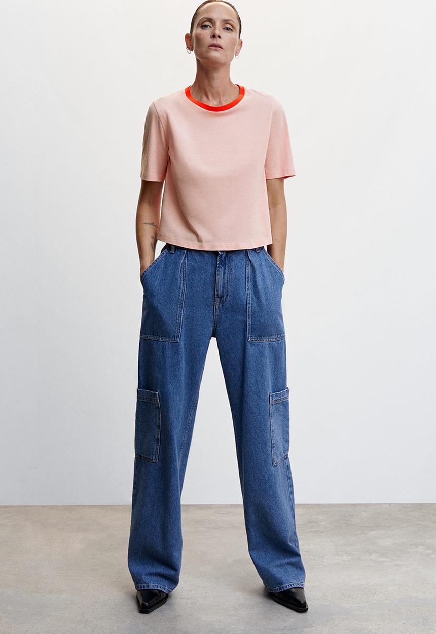 MANGO - T-shirt ciao-h - light pastel pink