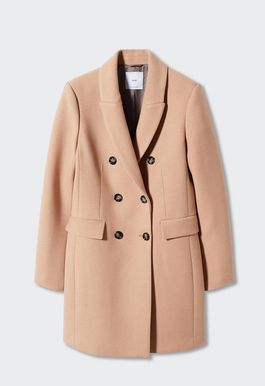 MANGO - Coat dali - medium brown