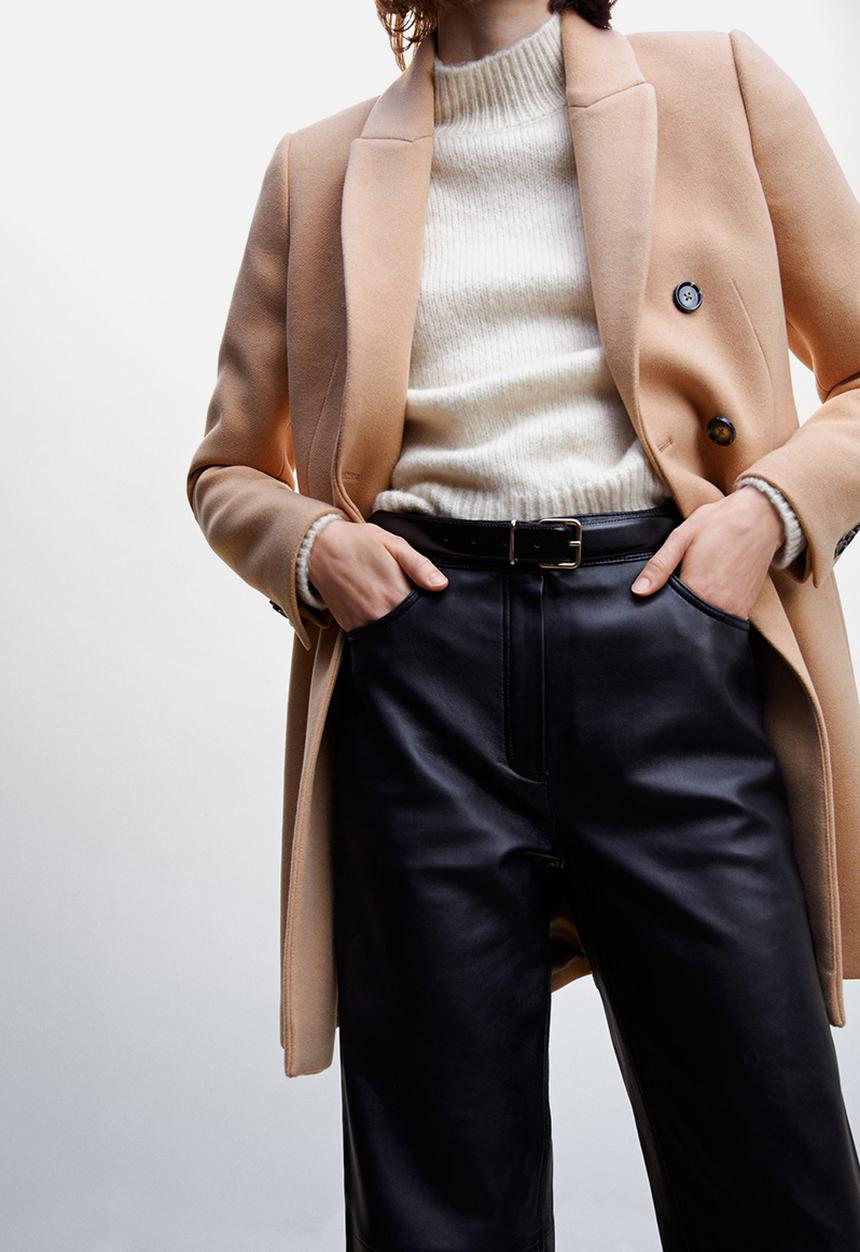 MANGO - Coat dali - medium brown