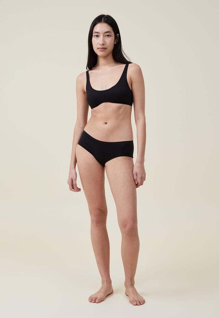 Cotton On - The smoothing wave padded bralette - black