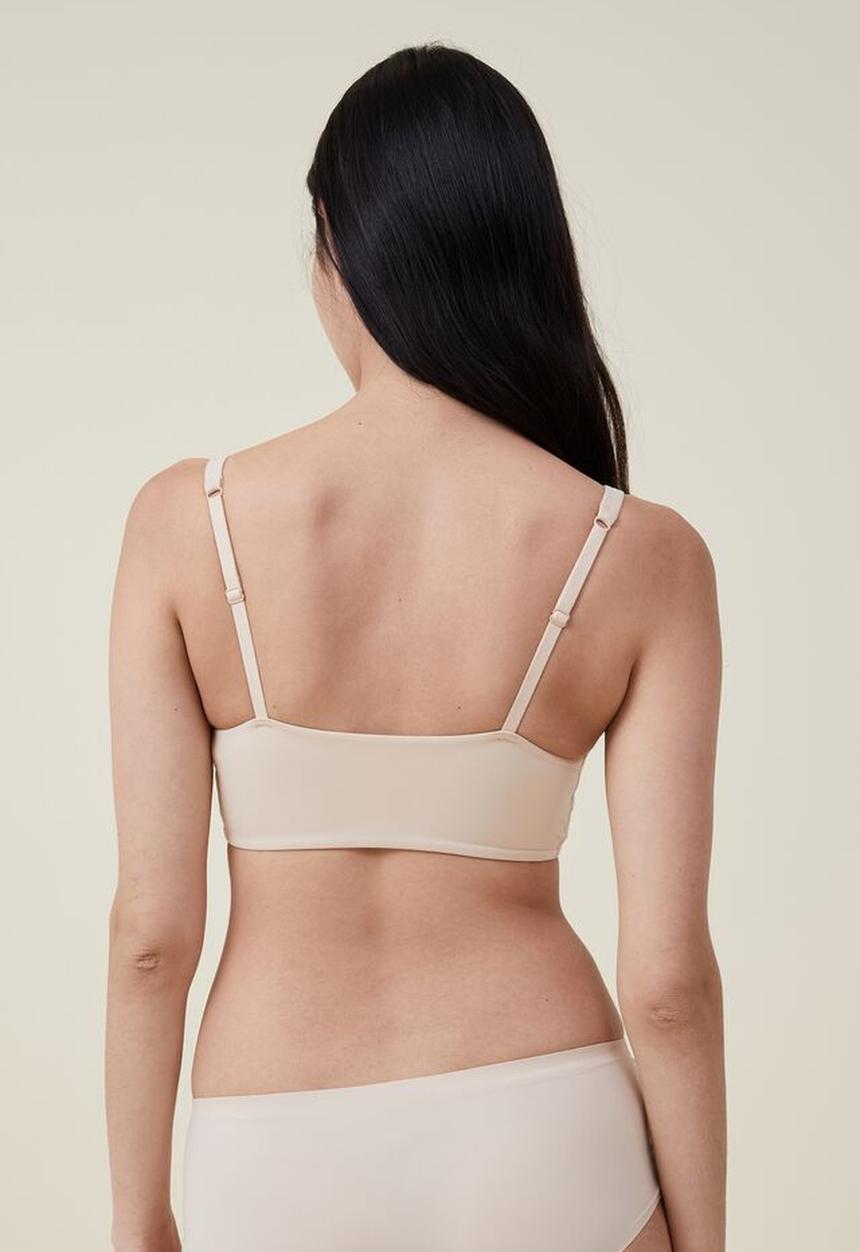 Cotton On - The smoothing wave padded bralette  - frappe