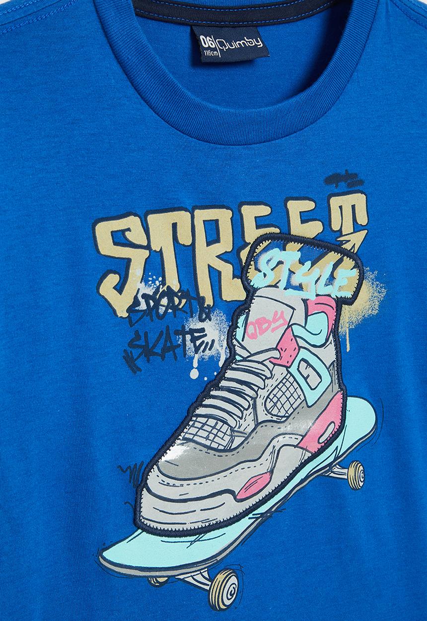 Quimby - Single jersey T-shirt - blue