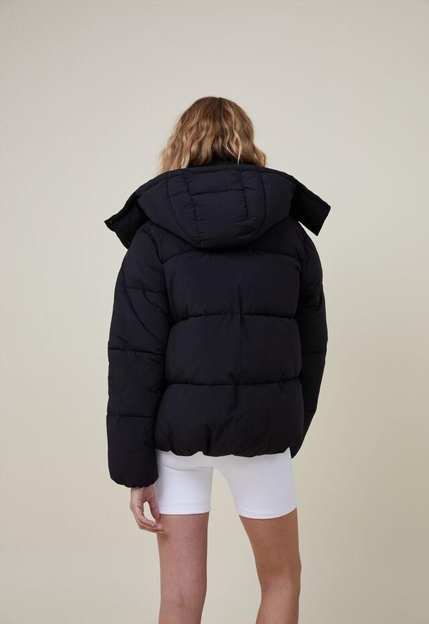 Cotton On - The recycled mother puffer jacket 3.0 - black
