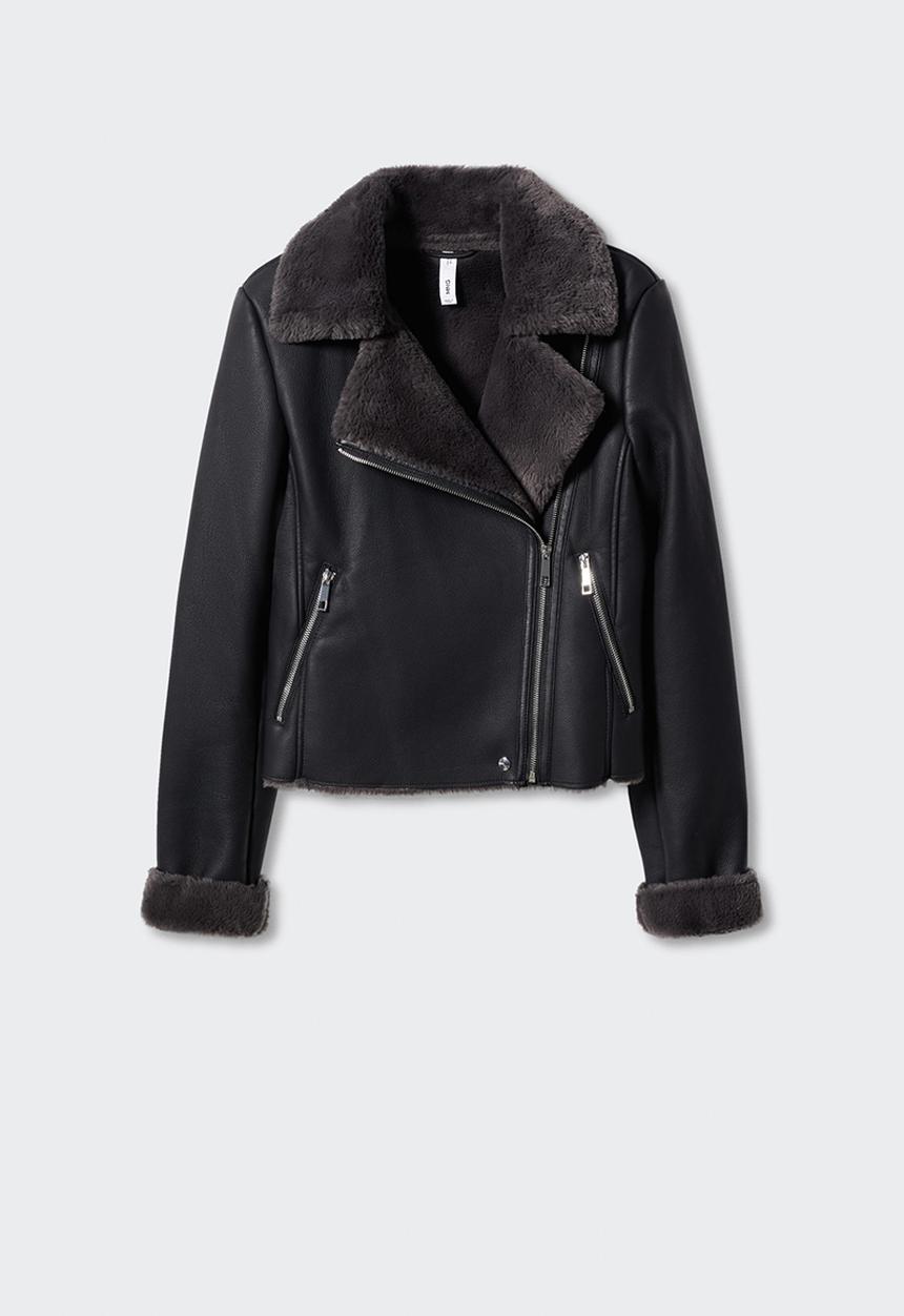 MANGO - Jacket cadi - black