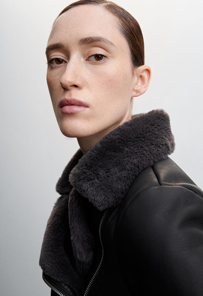 MANGO - Jacket cadi - black