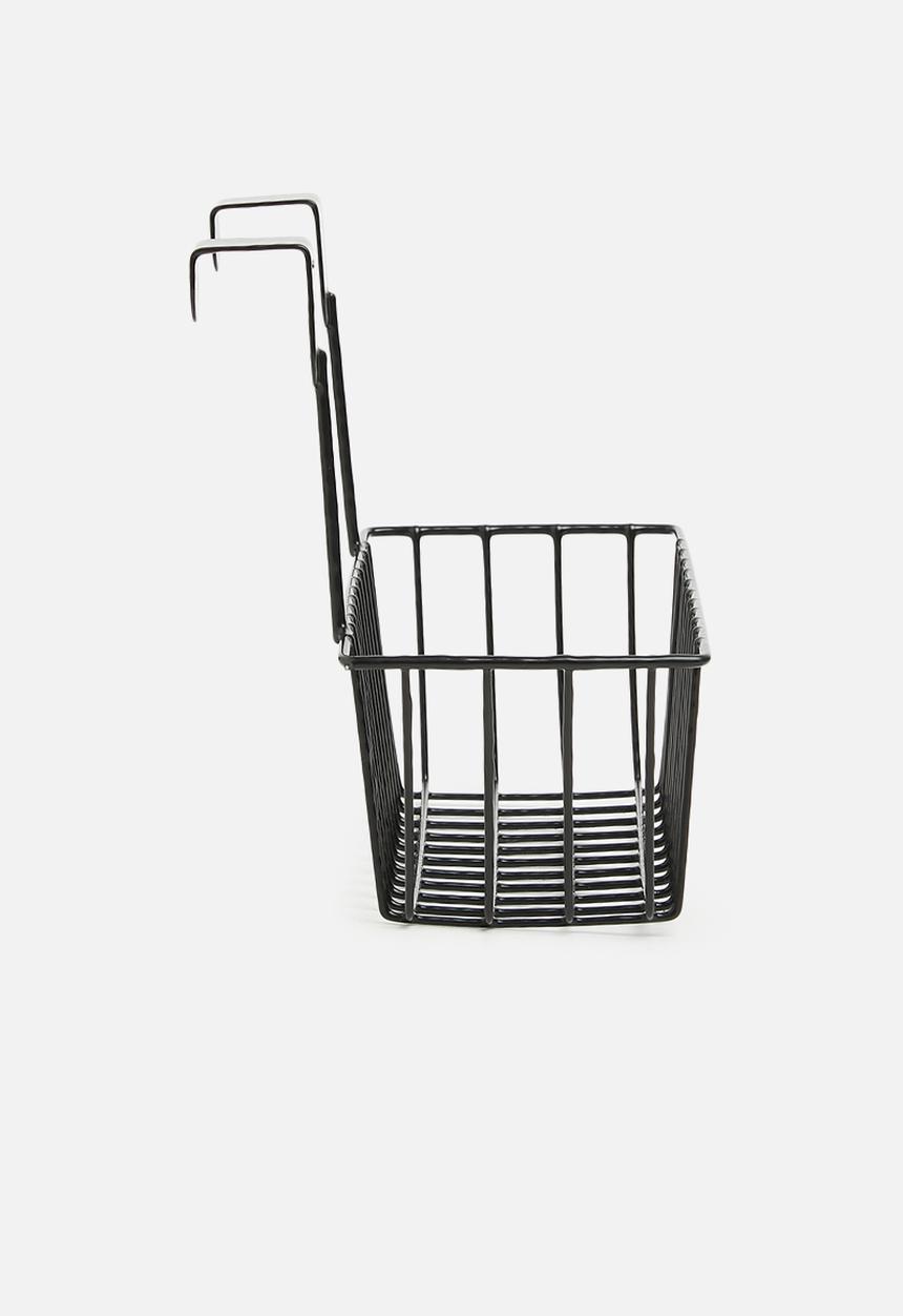 Storage Solutions - Over the door mesh storage basket - black