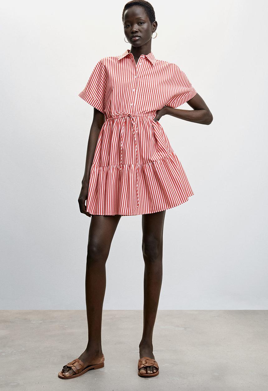 MANGO - Dress rayamil-h - red