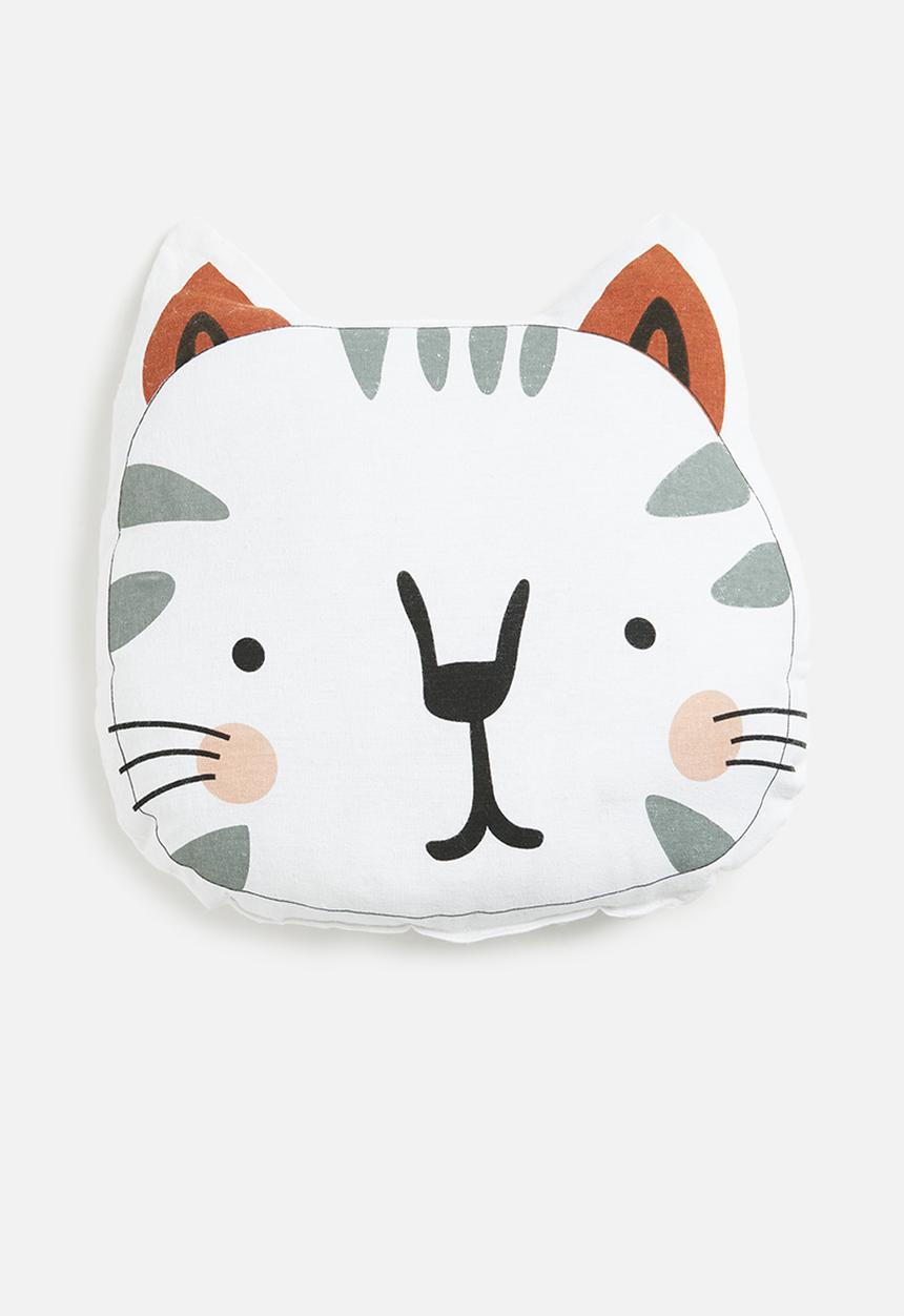 H&S - Cat shape cushion - snowball