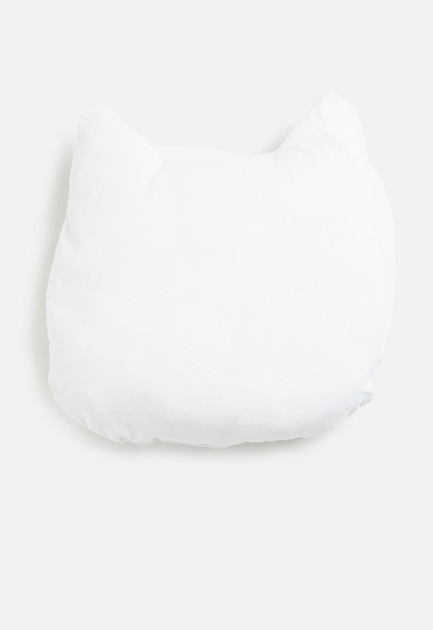 H&S - Cat shape cushion - snowball