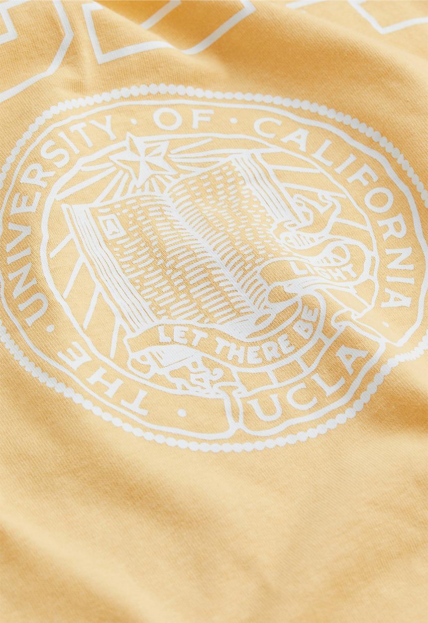 H&M - Oversized printed T-shirt - yellow/ucla