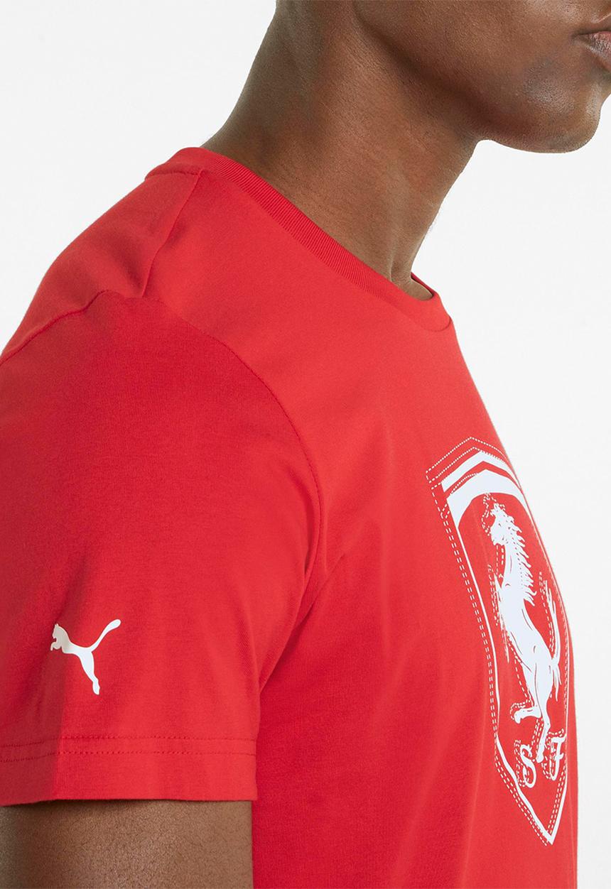 PUMA - Ferrari race tonal big shield tee - rosso corsa