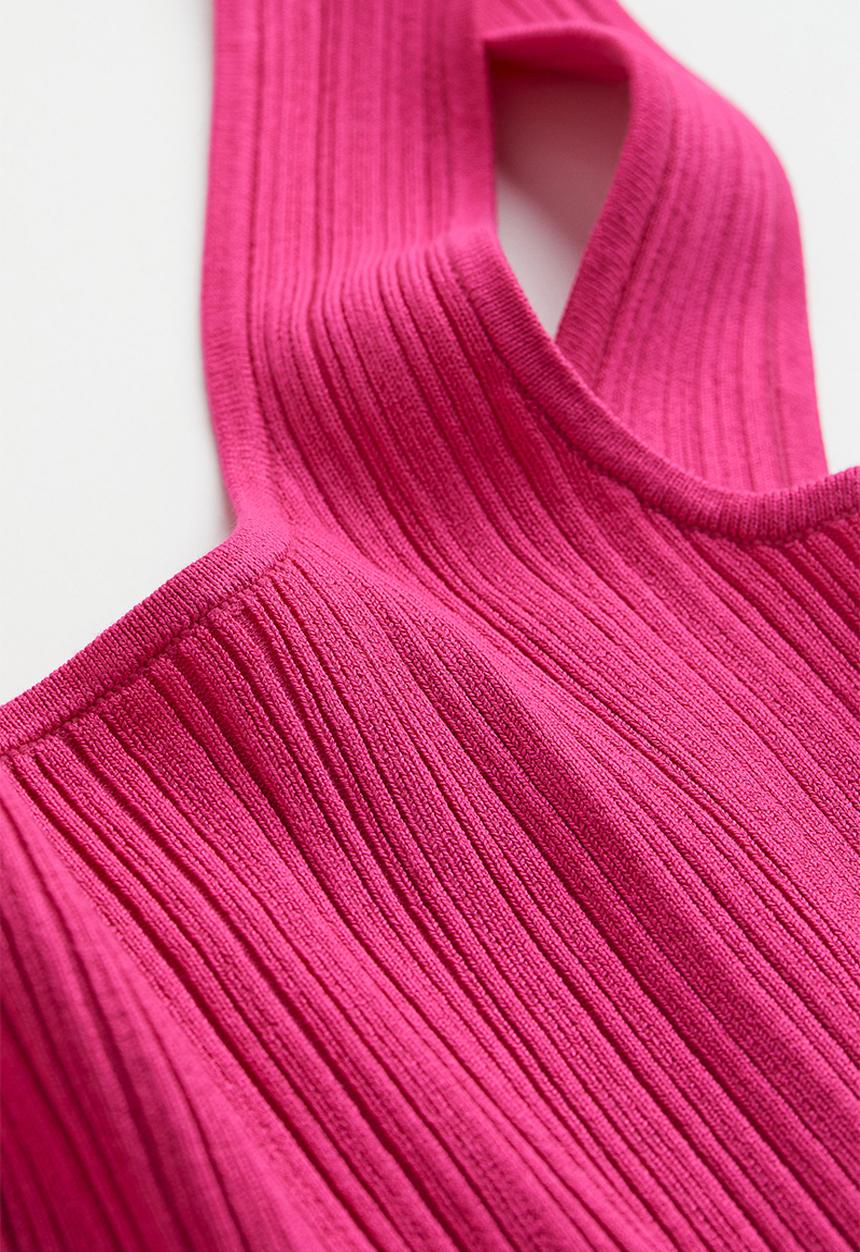 H&M - Cropped top - cerise 