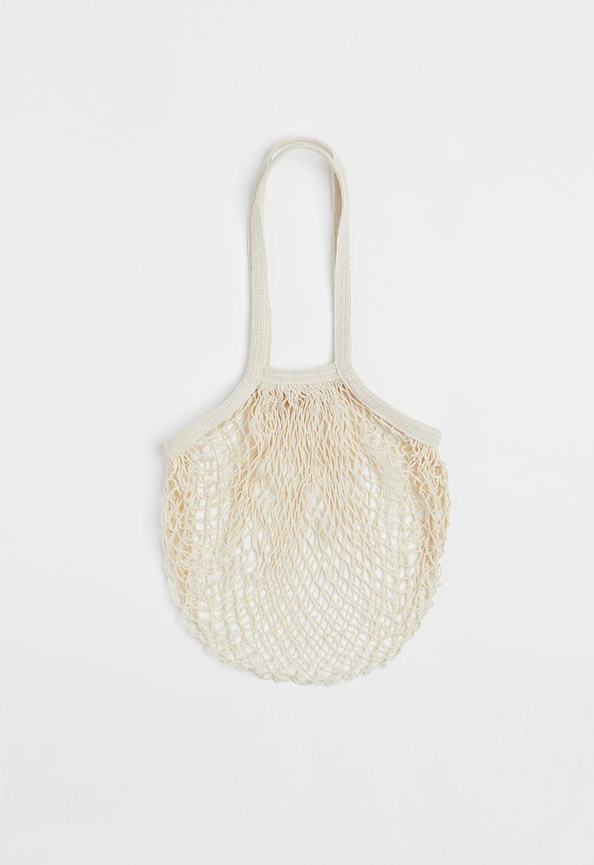 H&M - Cotton string bag - cream