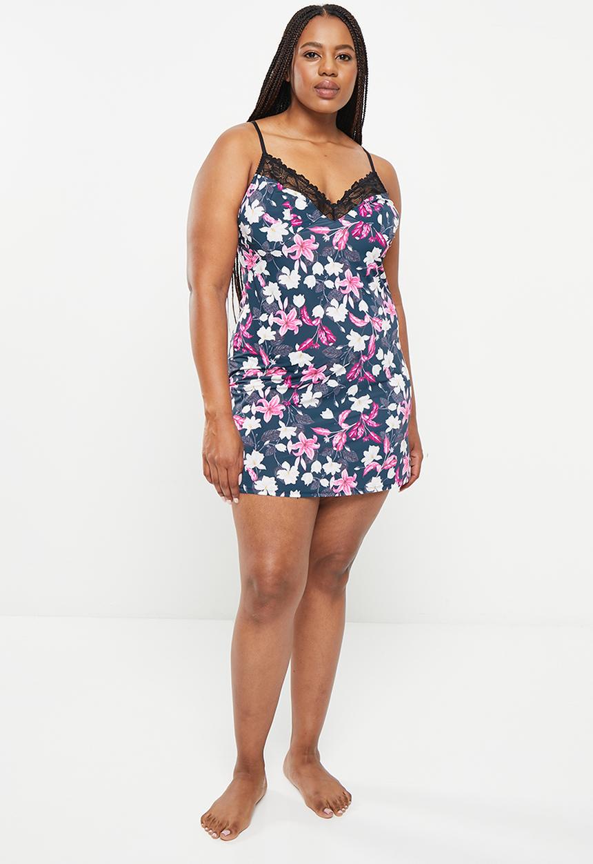 DORINA - Plus magnolia night dress - ink