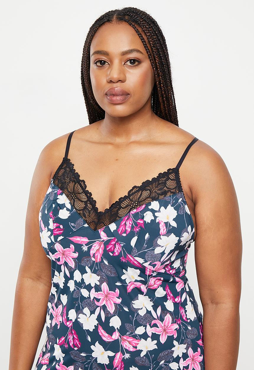 DORINA - Plus magnolia night dress - ink
