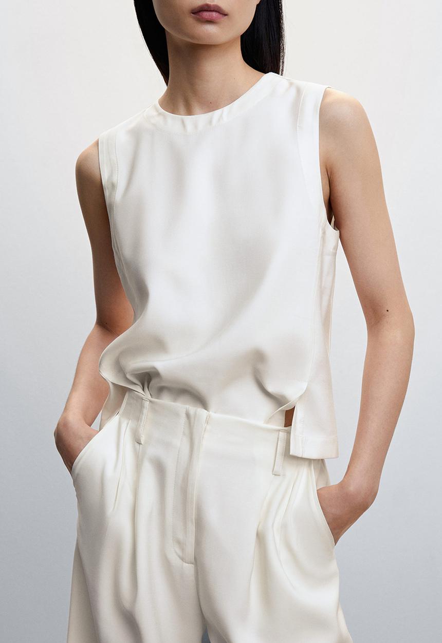 MANGO - Trousers ticket-h - neutral