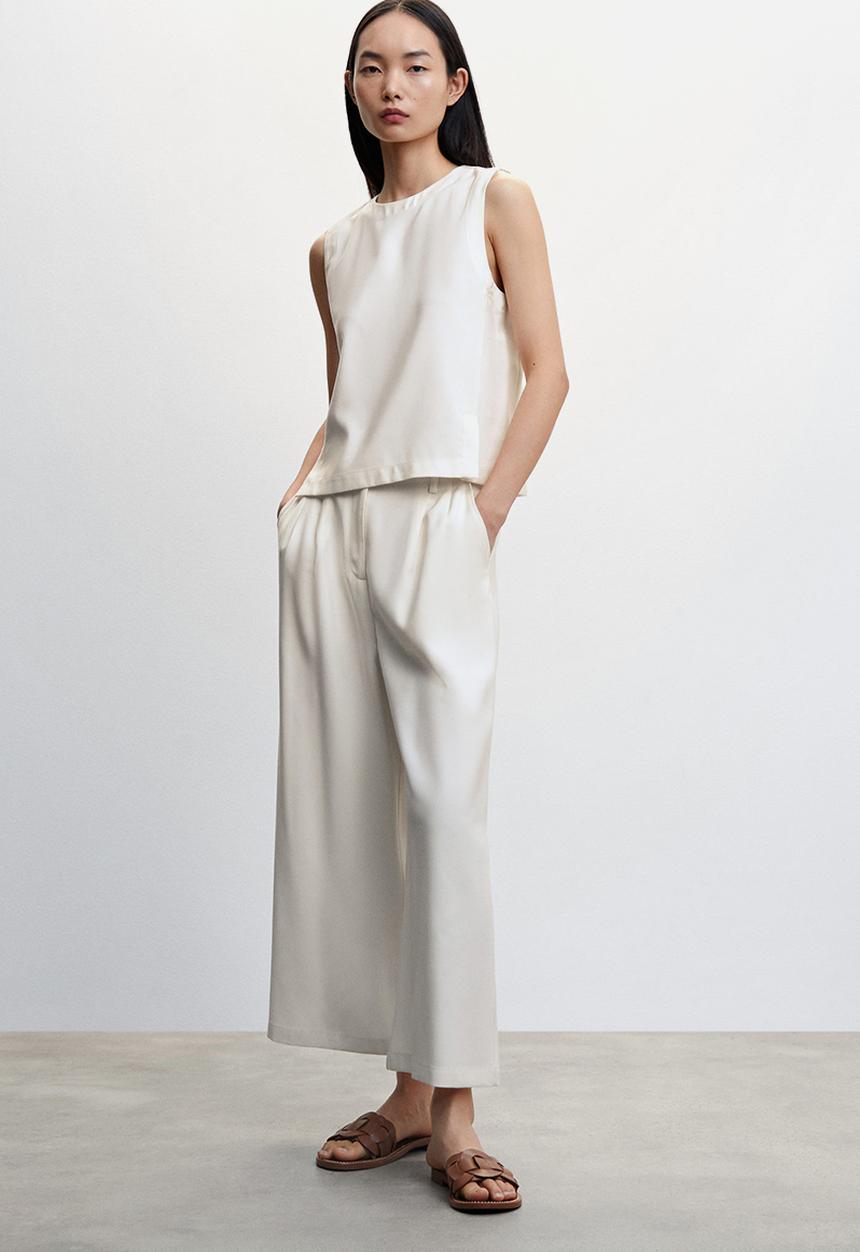 MANGO - Trousers ticket-h - neutral