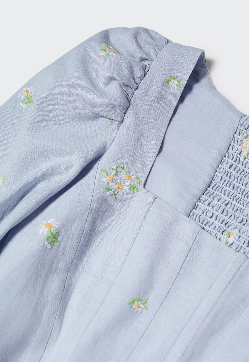 MANGO - Blouse daisy-h - light pastel blue