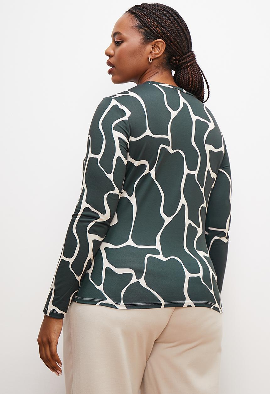 edit Plus - Printed easy tee - giraffe
