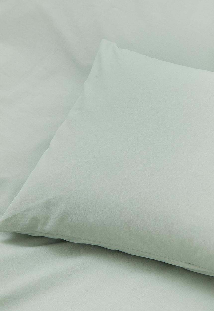 H&M - Cotton double/king duvet cover set - sage green
