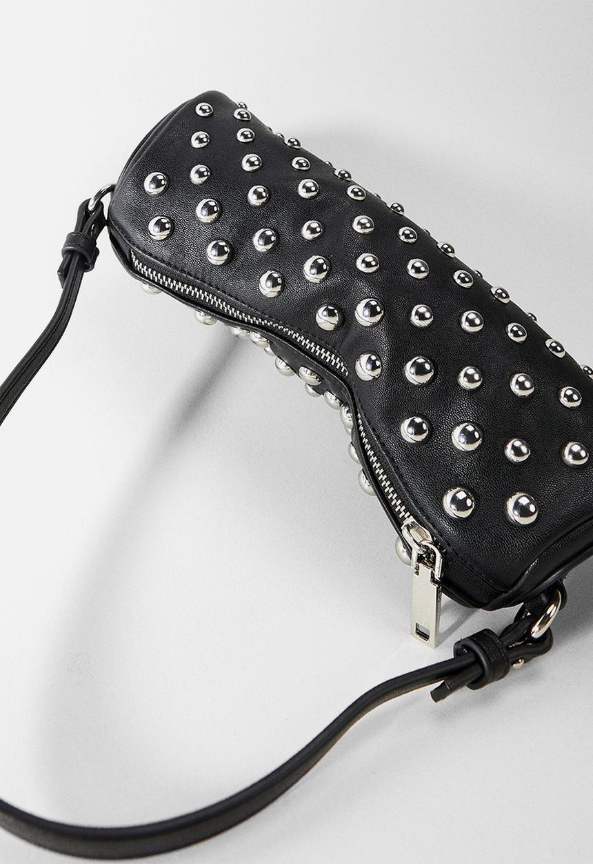 MANGO - Bag studs - black 