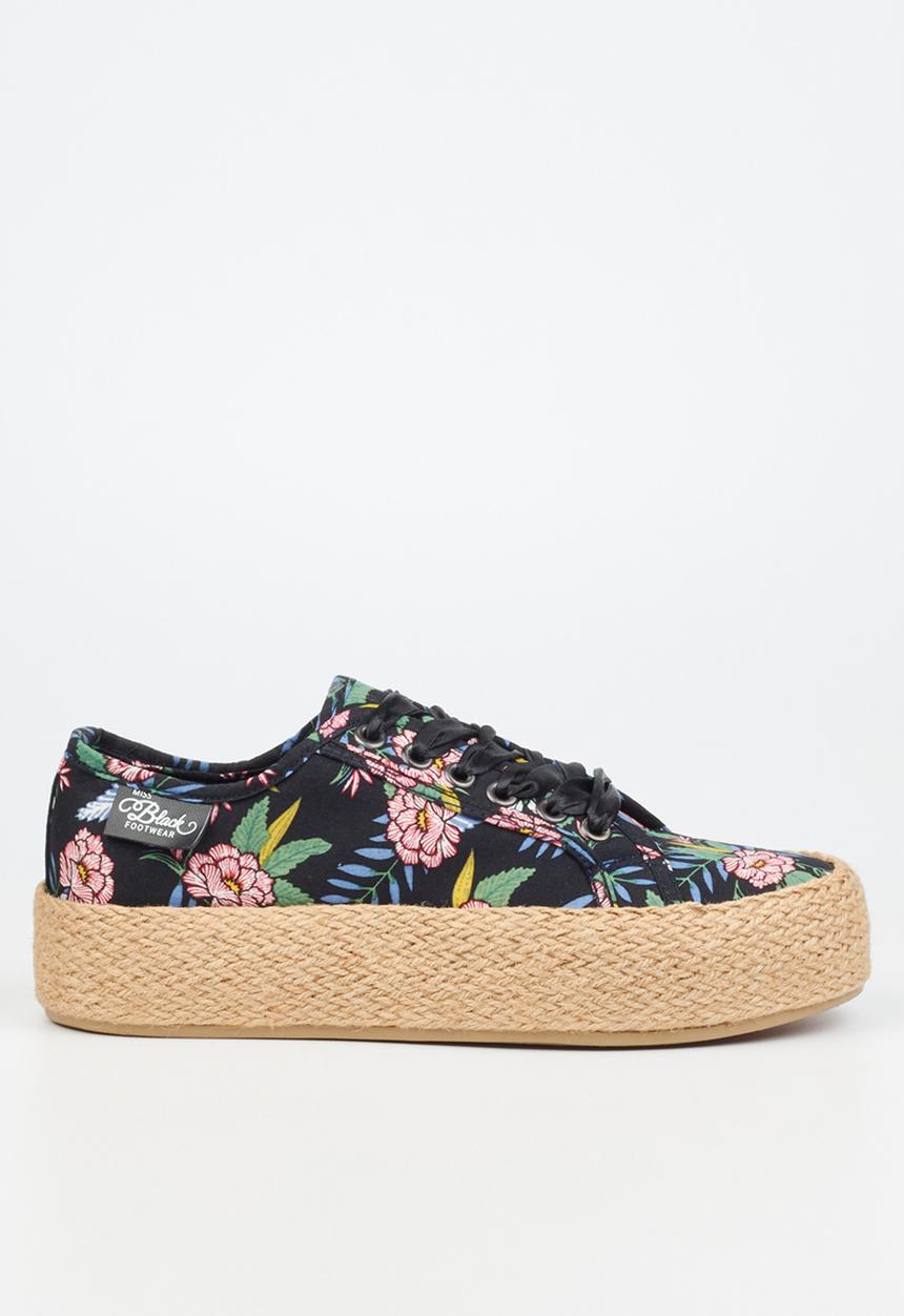 Miss Black - Quebec 11 espadrille sneaker - black