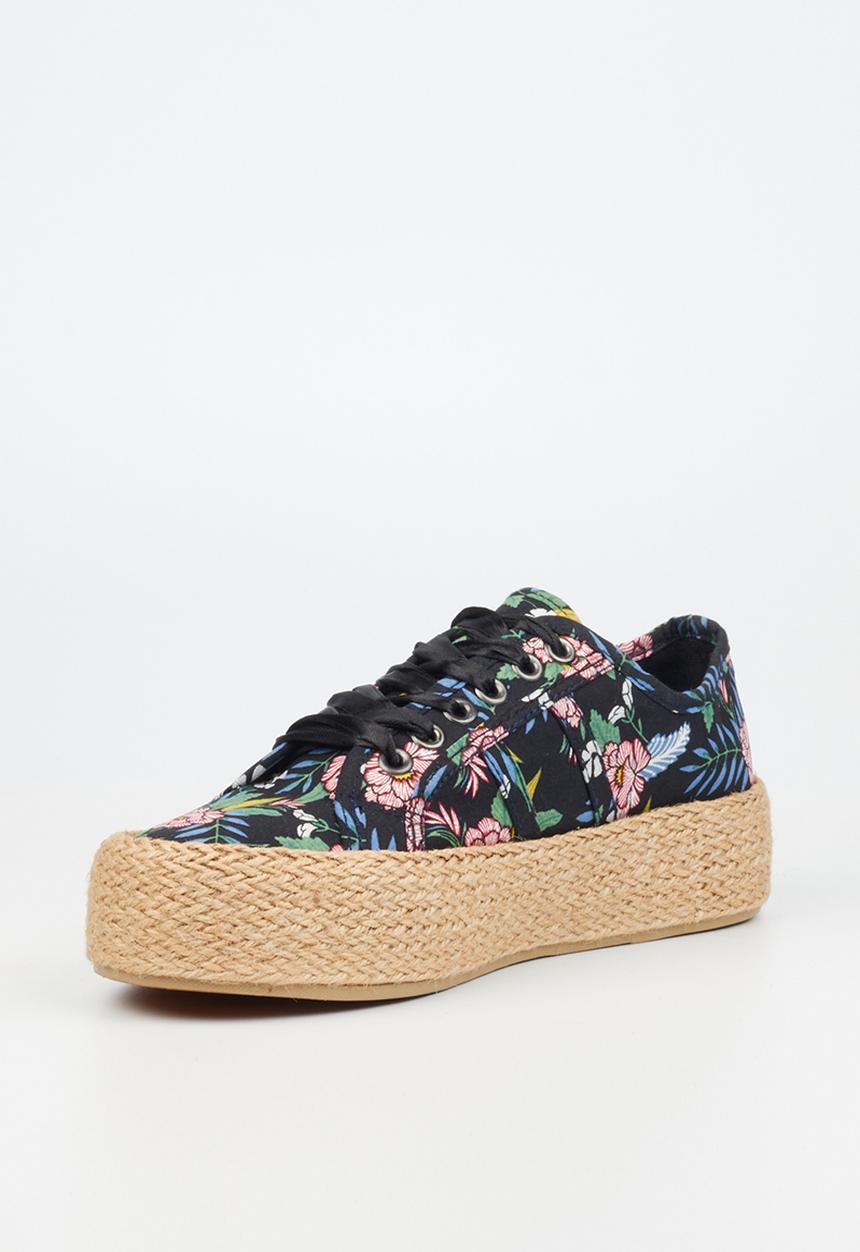 Miss Black - Quebec 11 espadrille sneaker - black