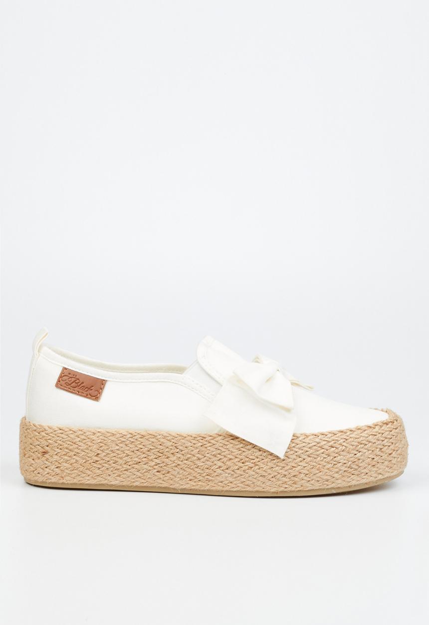Miss Black - Quebec 9 espadrille slip-on - white