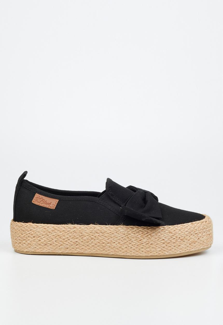 Miss Black - Quebec 9 espadrille slip-on - black