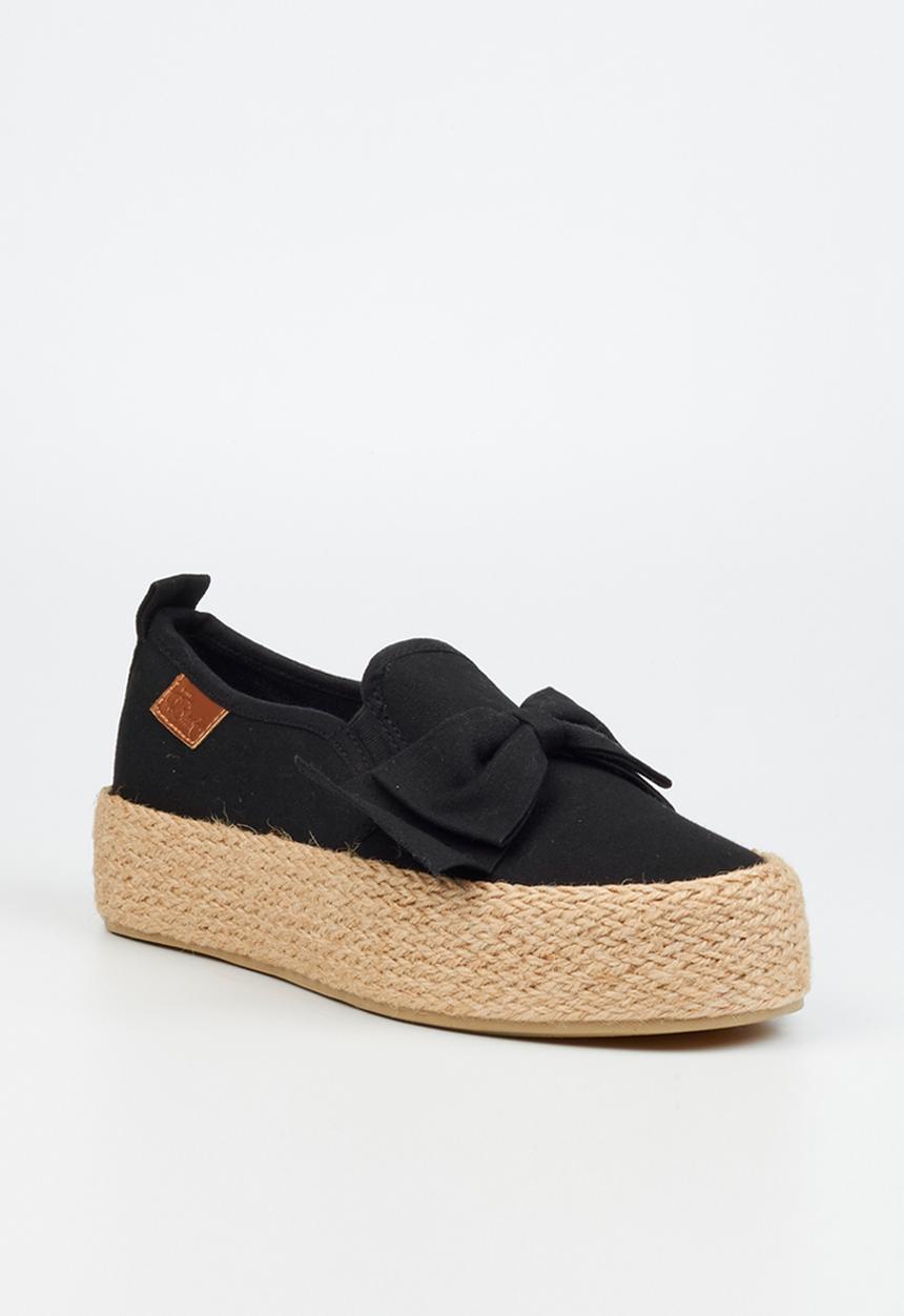 Miss Black - Quebec 9 espadrille slip-on - black