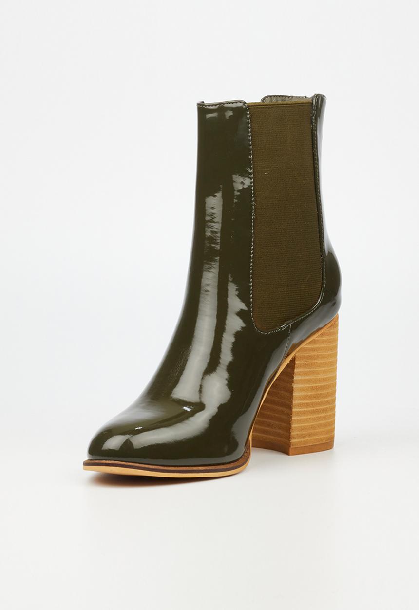 Miss Black - Mercer 1 ankle boot - olive